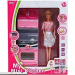 UPD My Mini Kitchen Play Set Battery Operated Stove Oven & Cabinet with 11 Doll  B077JB8FQV